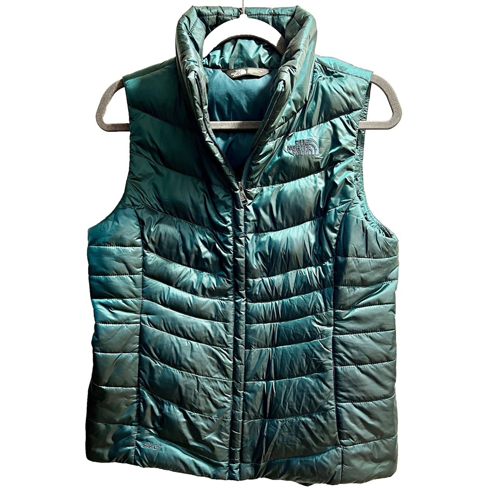 The North Face Womens Medium Green 550 Down Insulated Puffer Vest CU 843098